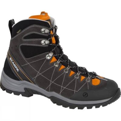 Botas Scarpa R-Evo GTX Hombre Gris Oscuro / Naranjas - Chile JUL854927